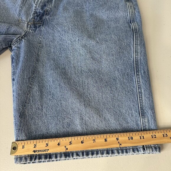 Marithe Francois Girbaud Denim Shorts Size 36 Blue Vintage Jorts Baggy - Picture 9 of 10